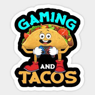 Gaming Tacos Funny Taco Game Controller Gift Sticker